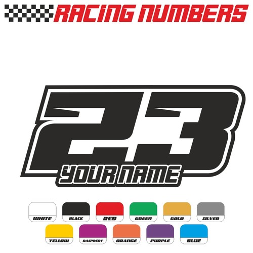 Custom dirt bike numbers and - custom,