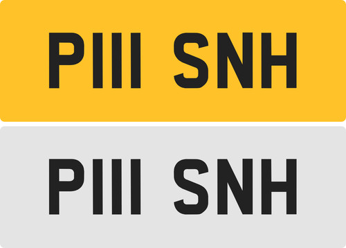 Snh private number - number, plate