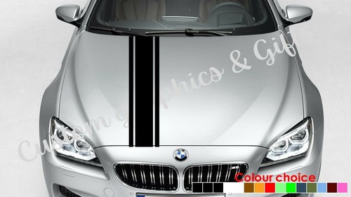 Car van bonnet racing stripes