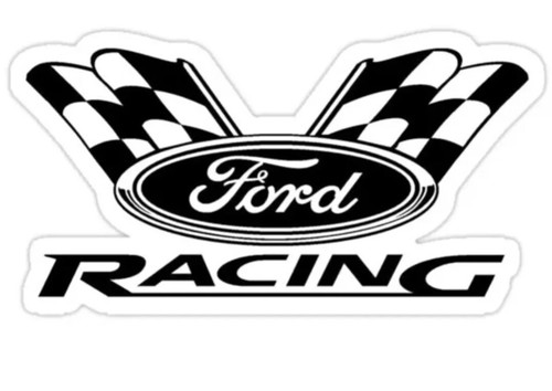 Large racing emblem ford vinyl - large,