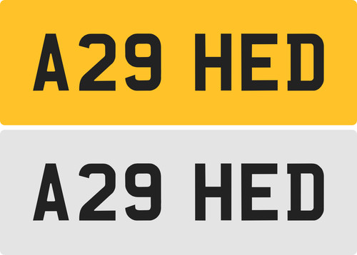 Hed private number plate - private,