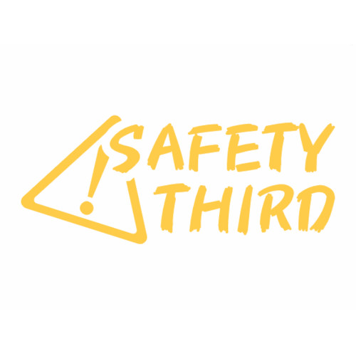 Safety third sticker joke - third,