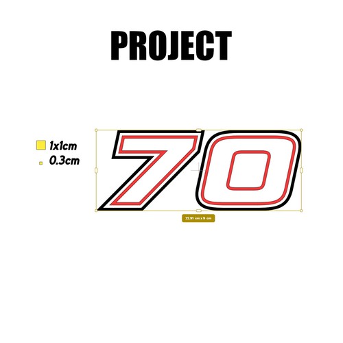 Custom race number - custom, sticker