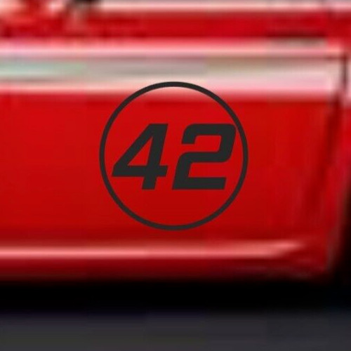 Race car door number - race,
