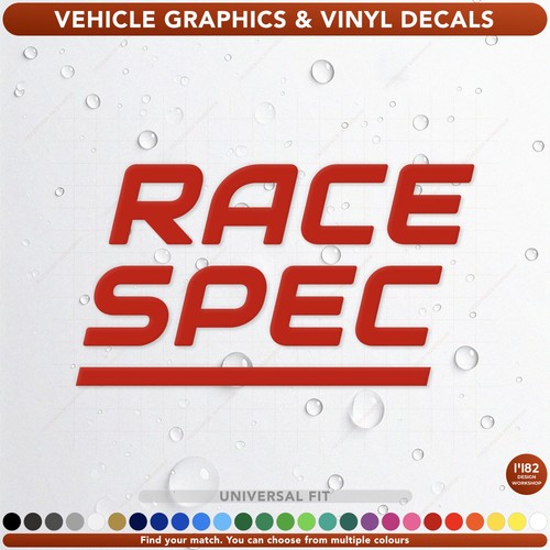 Race spec vinyl car stickers - race,