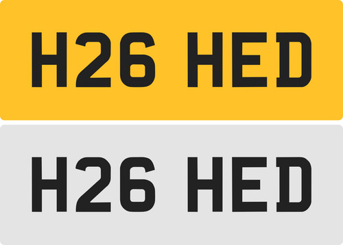 Hed private number plate - hed,