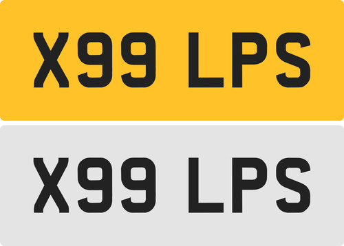 Lps private number - number, plate