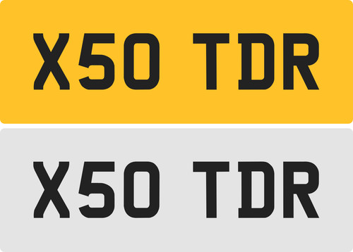 Tdr private number plate - private,