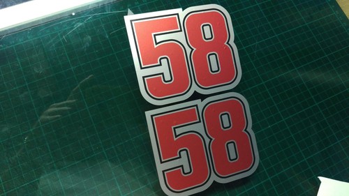 Simoncelli decal sticker x2 - simoncelli,