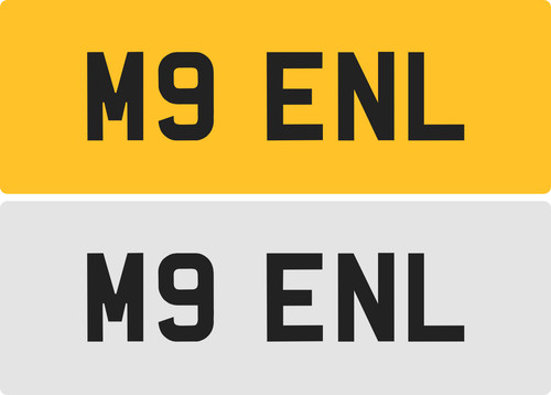 Enl private number plate - enl,