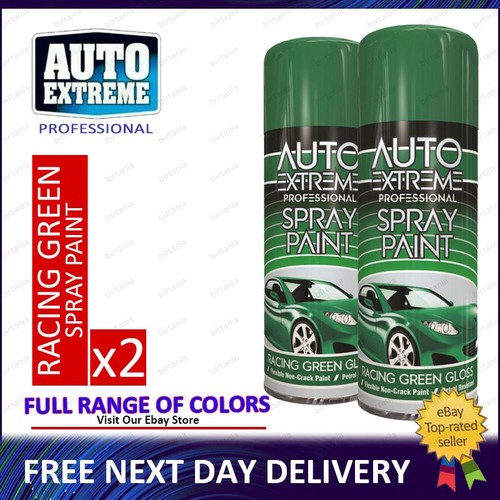 Green racing spray paint - racing,