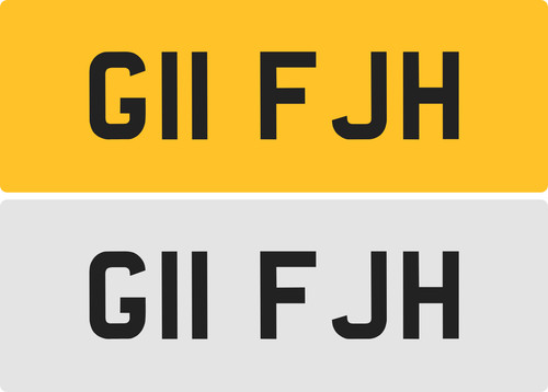 Fjh private number plate - private,