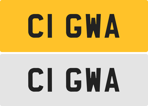 Gwa private number plate - gwa,