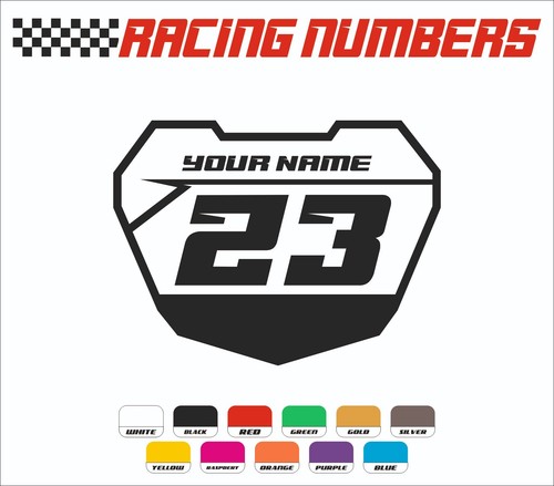 Custom race numbers name - race,