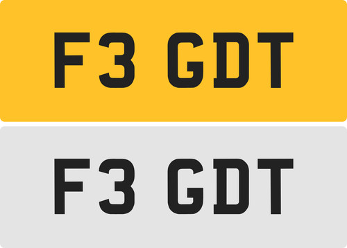 Gdt private number plate - gdt,