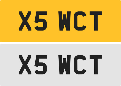 Wct private number plate - private,