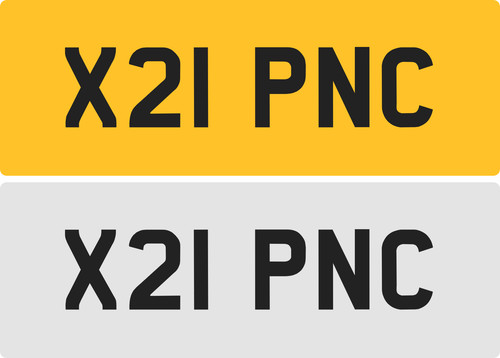 Pnc private number plate - private,