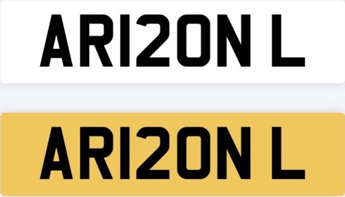 Arron private number plate - arron,