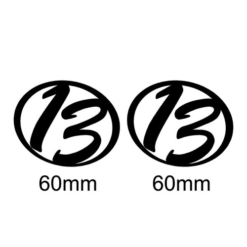 Personalised race number