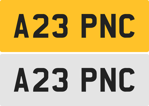 Pnc private number plate - pnc,