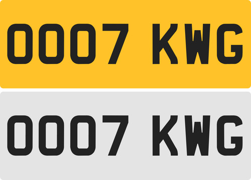 007 kwg private - private, plate