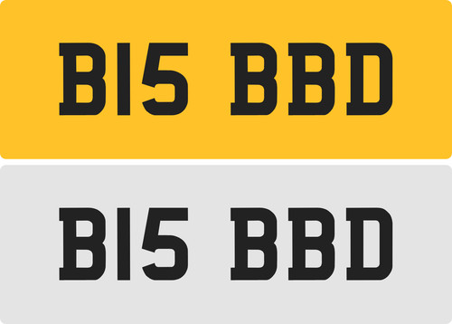 Bbd private number plate - number,