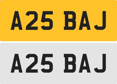 Baj private number plate - number,