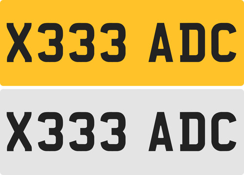 Adc private number plate - adc, /ac