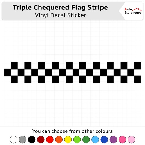 Triple chequered flag vinyl - chequered,