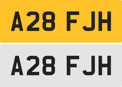 Fjh private number plate - private,