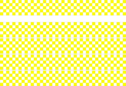 Checker stripes yellow car - stripes, van