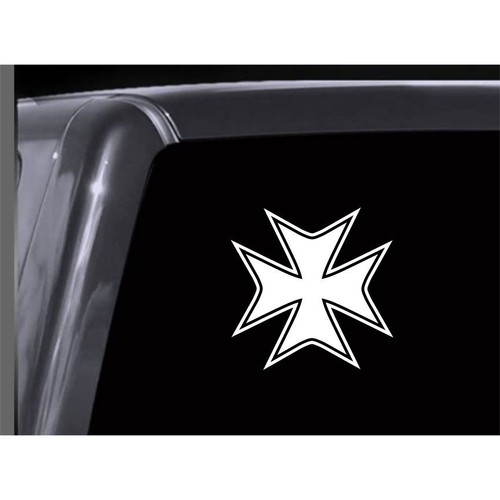 Maltese cross vinyl window - maltese,