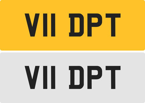 Dpt private number plate - /dt,