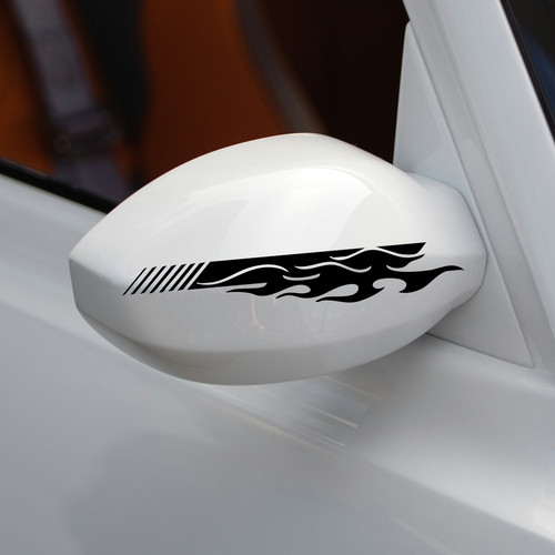 Mirror car stripes van - car,