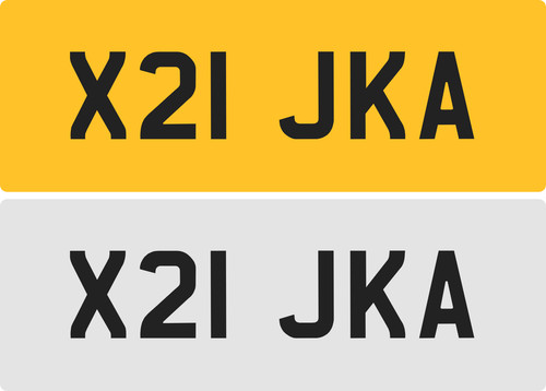 Jka private number plate - private,