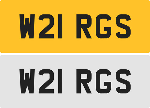 Rgs private number plate - rgs,