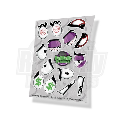 Googly eyes sticker sheet - googly-eyes,