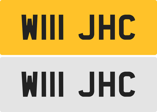 Jhc private number plate - jhc,