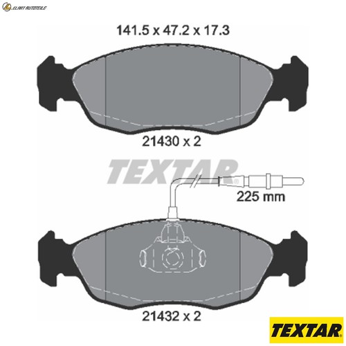 Brake pad set disc - disc,