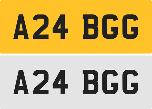 Bgg private number plate - number,