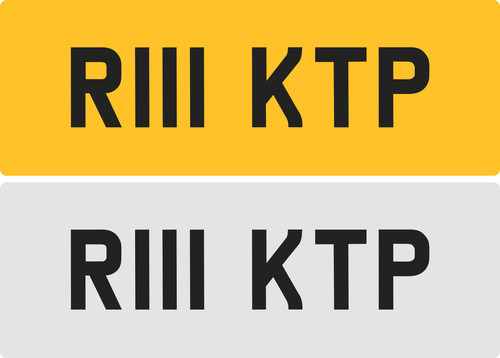 Ktp private number plate - private,