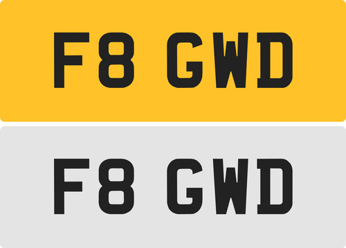 Gwd private number plate - gwd, /gd