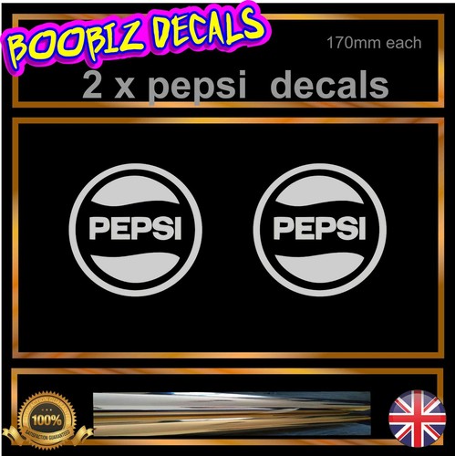 Metalic pepsi stickers - metalic,