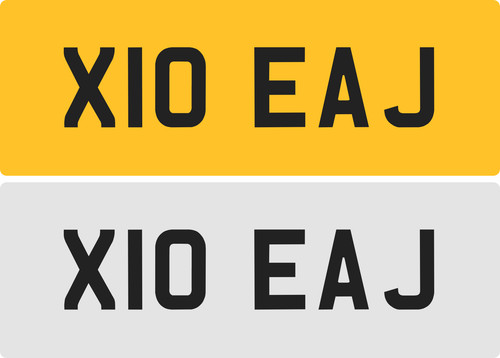Eaj private number plate - private,