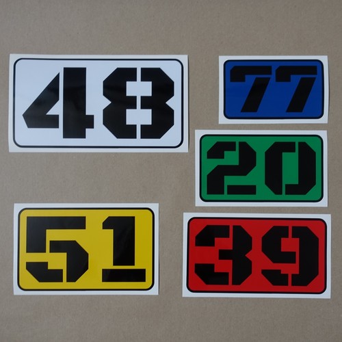 Custom race number - custom, decal