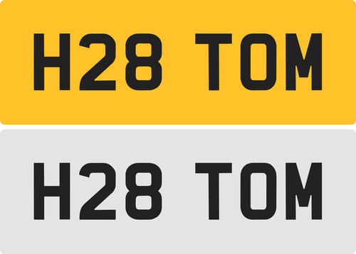 Tommy private number plate - private,