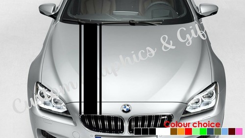 Car van bonnet - racing, stripes