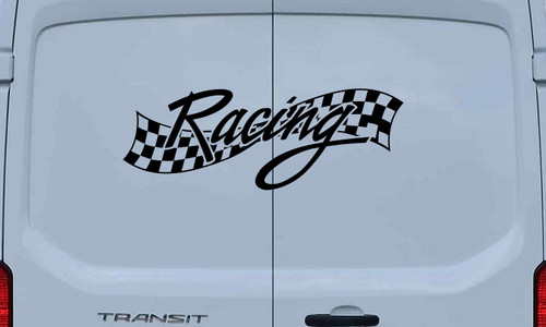 Racing chequered flag - , vinyl