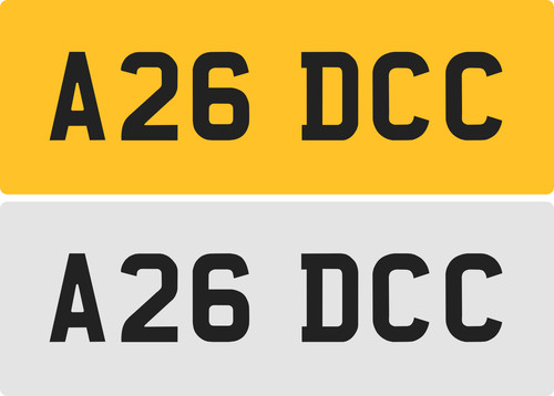 Dcc private number - dcc, plate